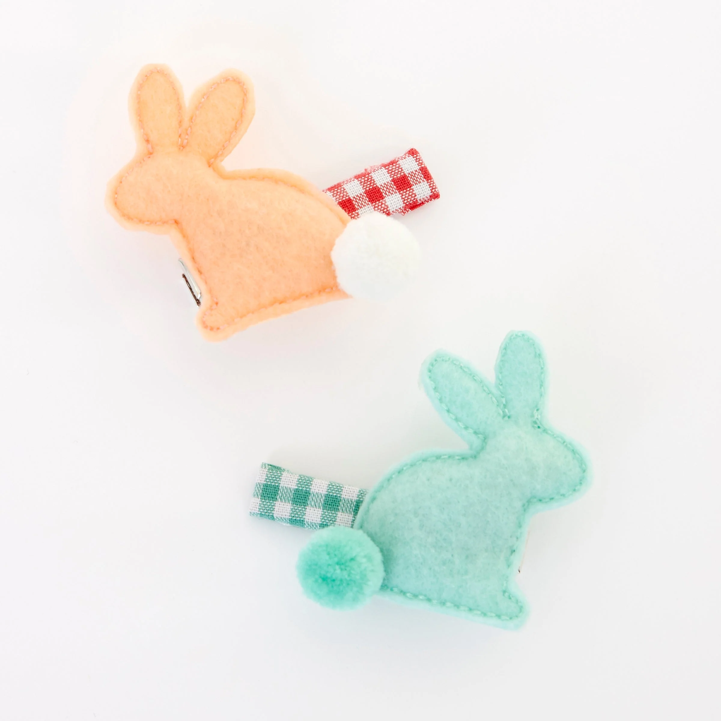 Felt Bunny Hair Clips (x 2) - Image 3