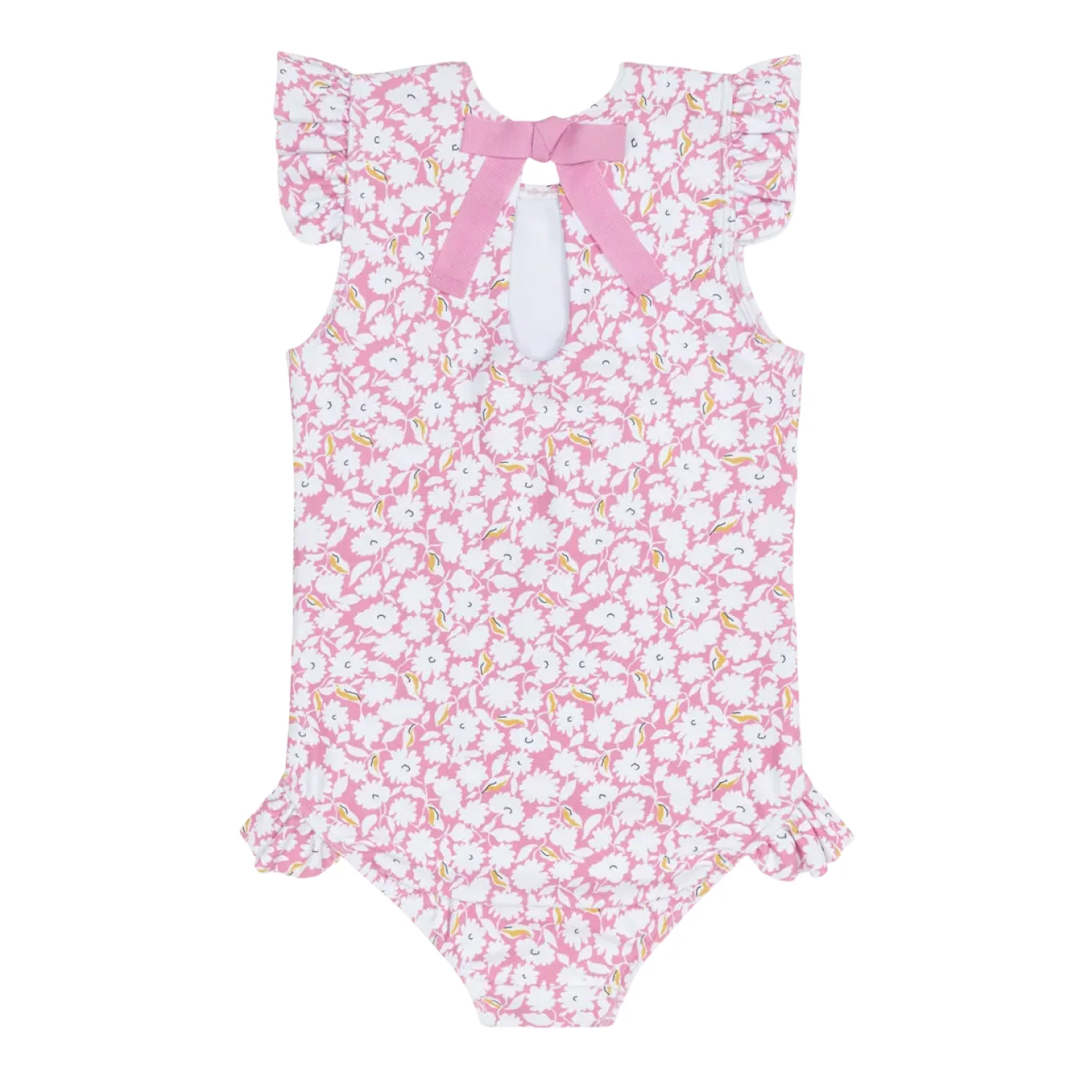 girls blush bloom ruffle cap sleeve one piece - Image 6