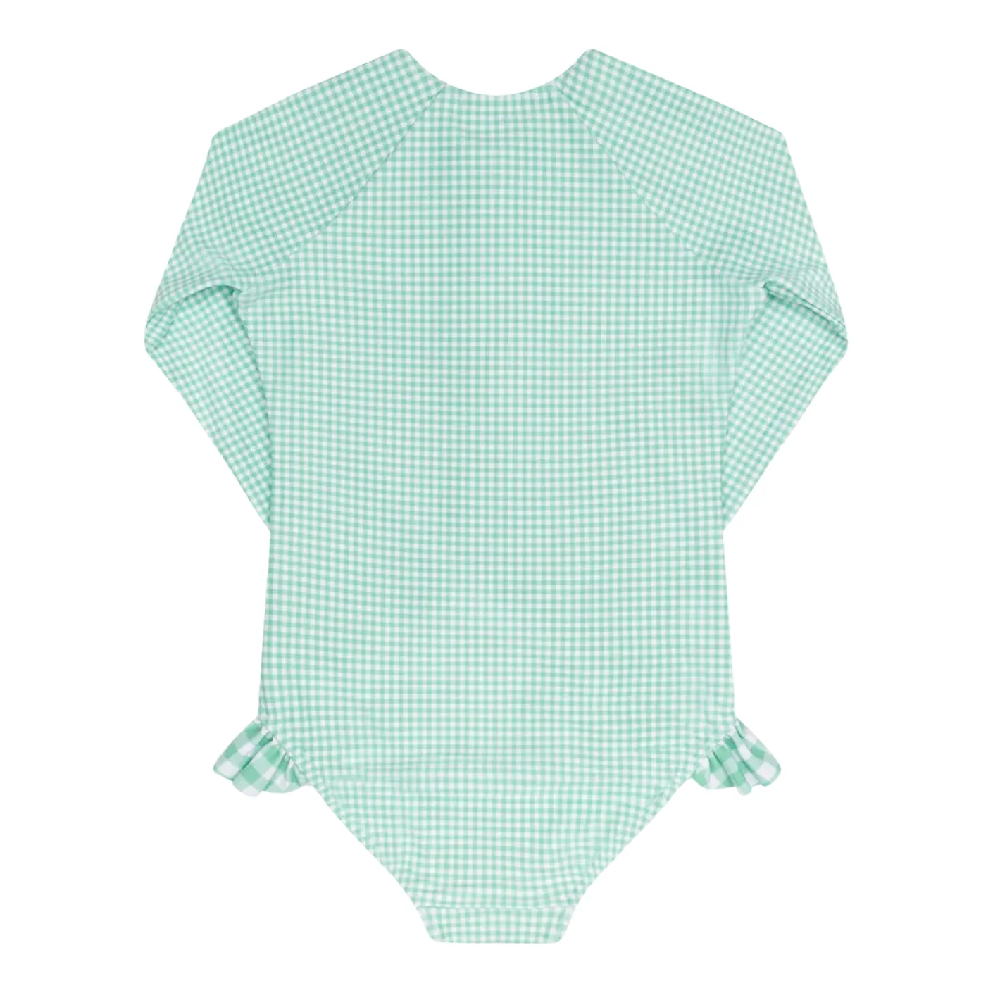 girls gustavia gingham front zip rashguard one piece - Image 8
