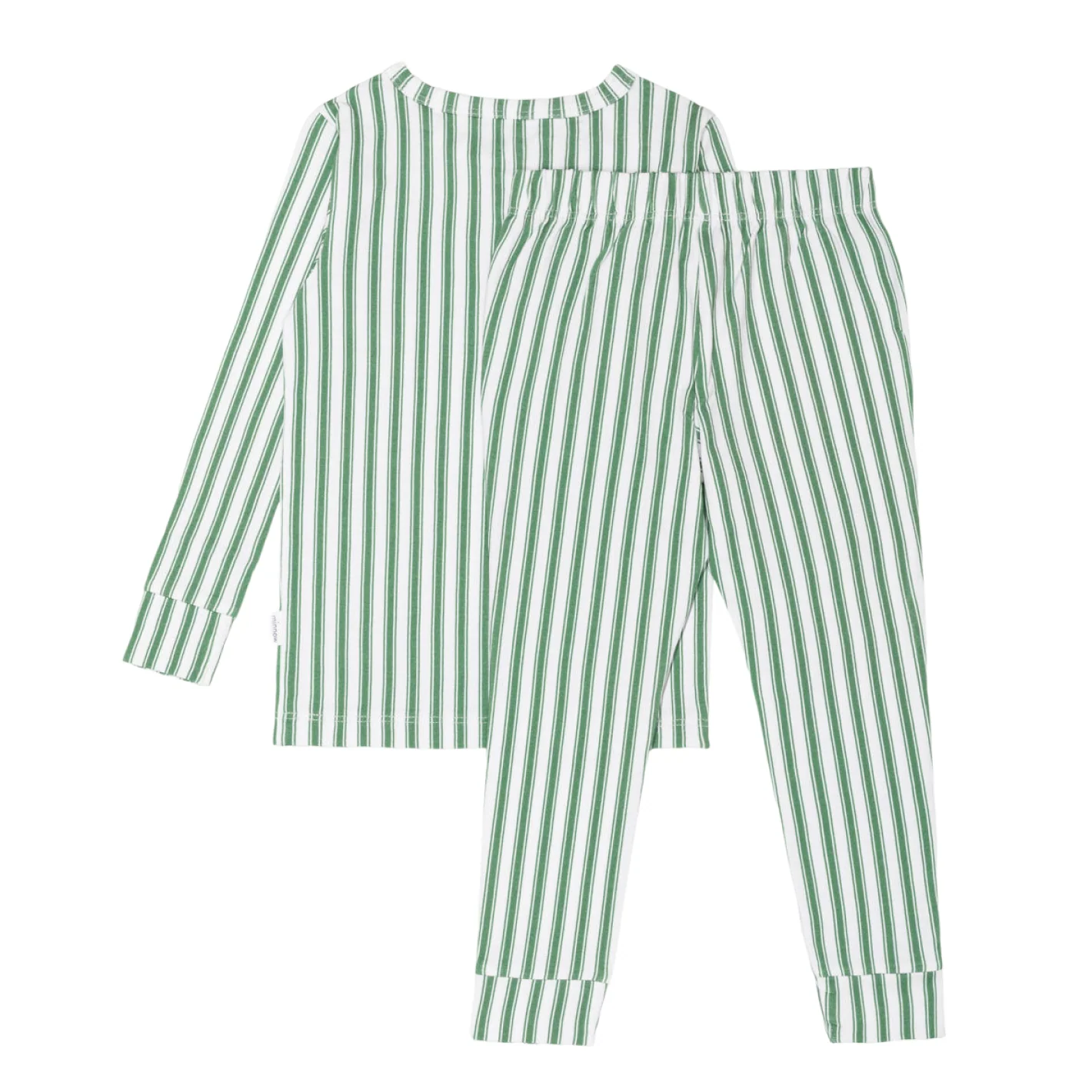 unisex boxwood ticking stripe pima pajamas set - Image 11