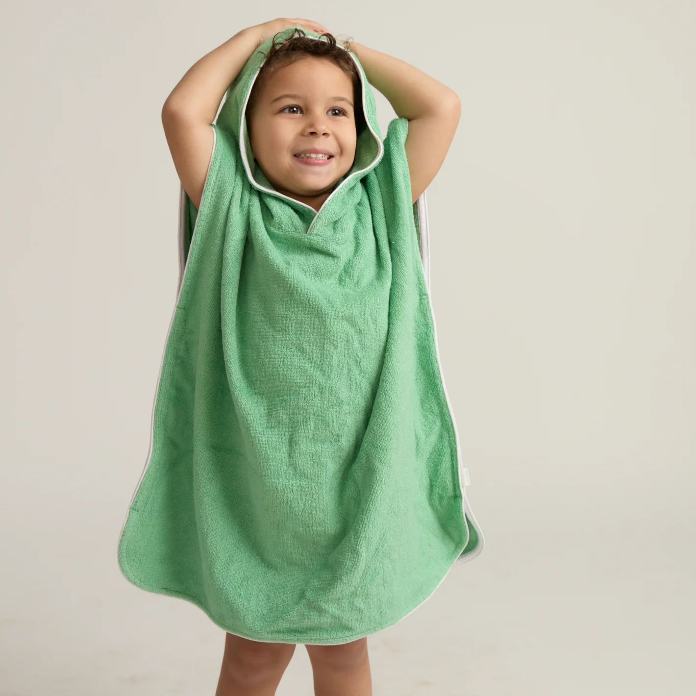 unisex gustavia green hooded towel coverup - Image 2