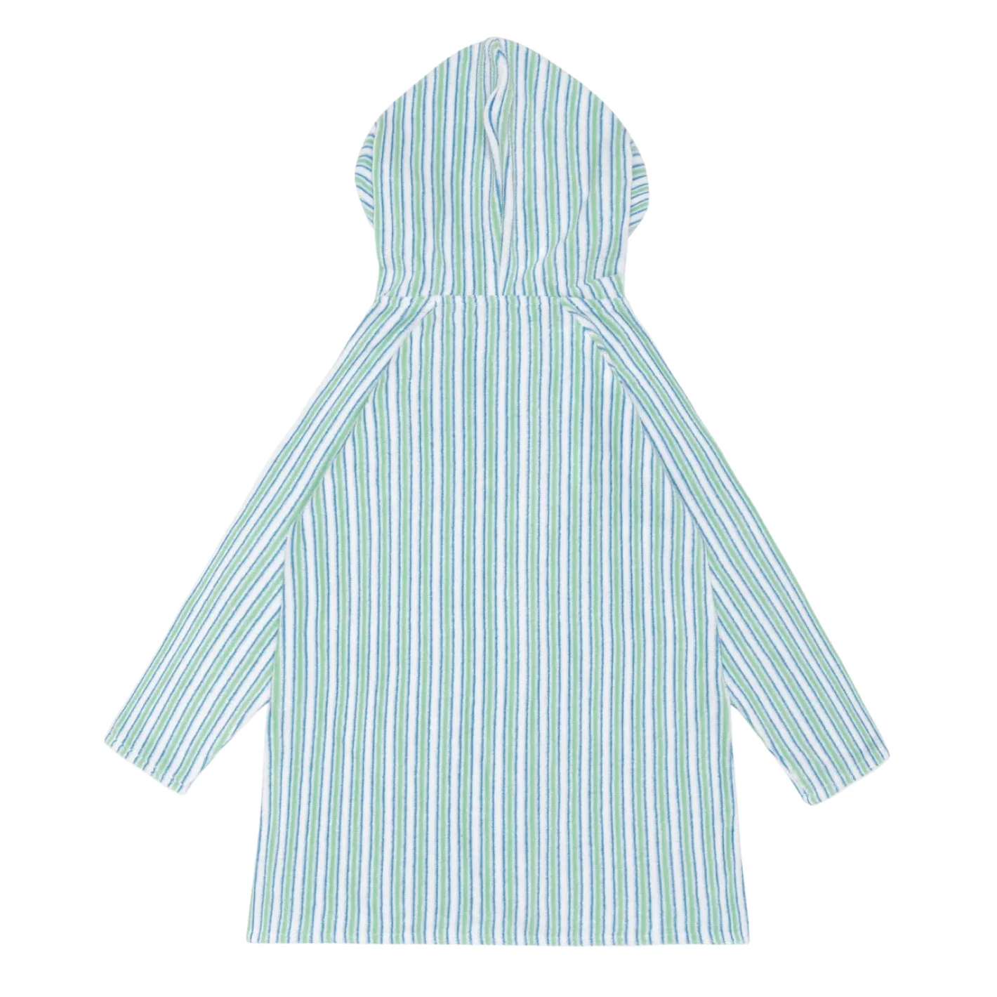unisex tamarin stripe french terry hooded zipper coverup - Image 7