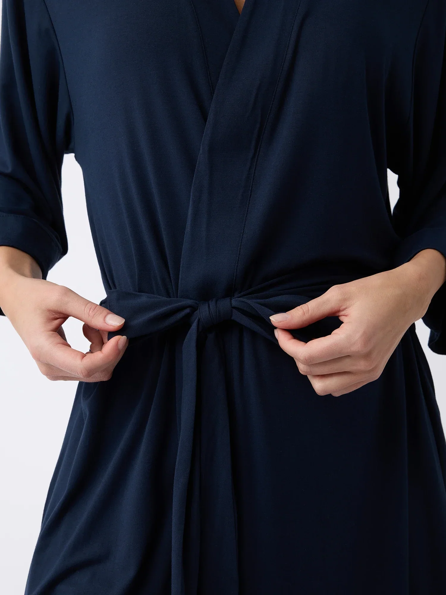 Women's Bamboo Stretch-Knit Kimono Robe - Image 17