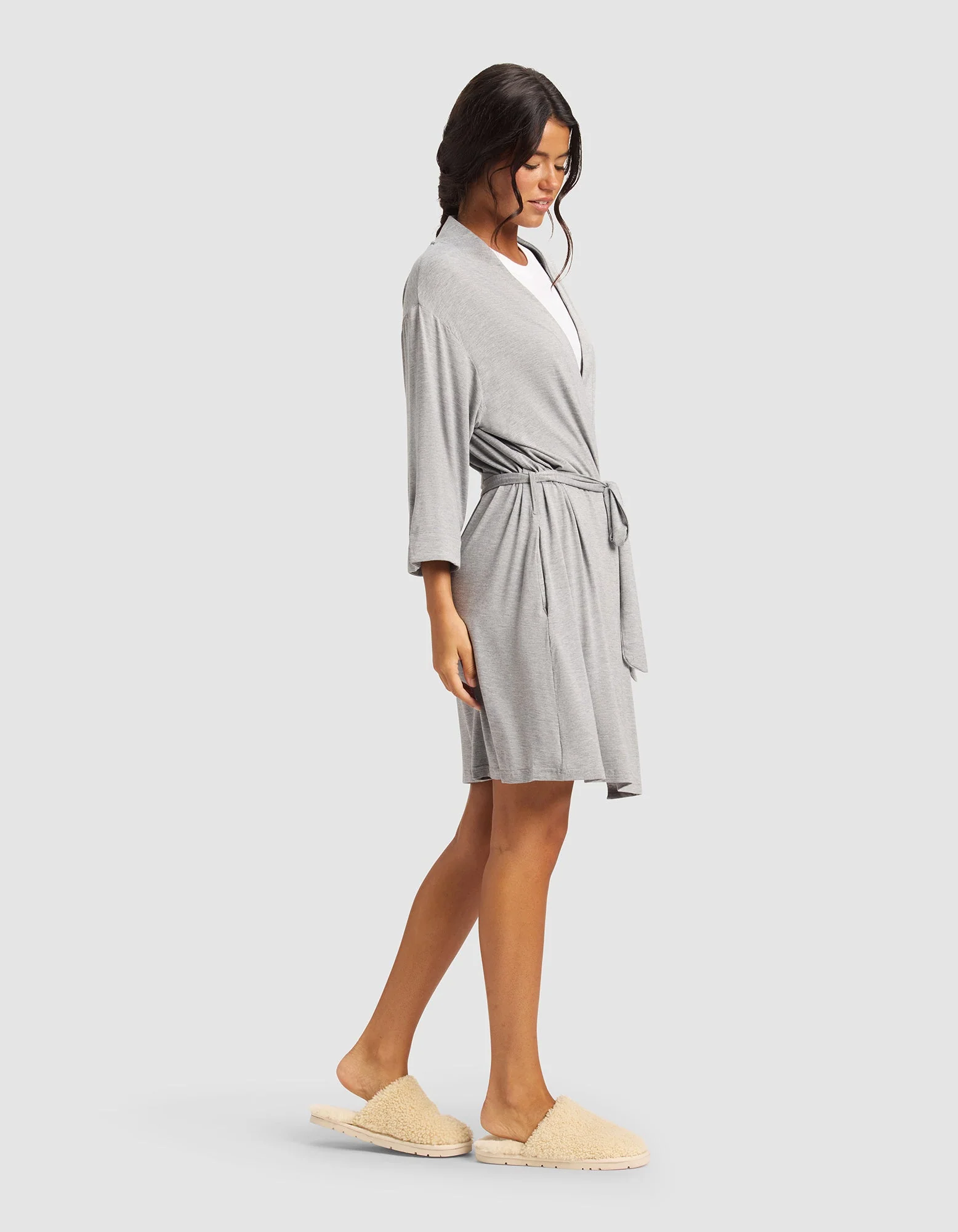 Women's Bamboo Stretch-Knit Kimono Robe - Image 2