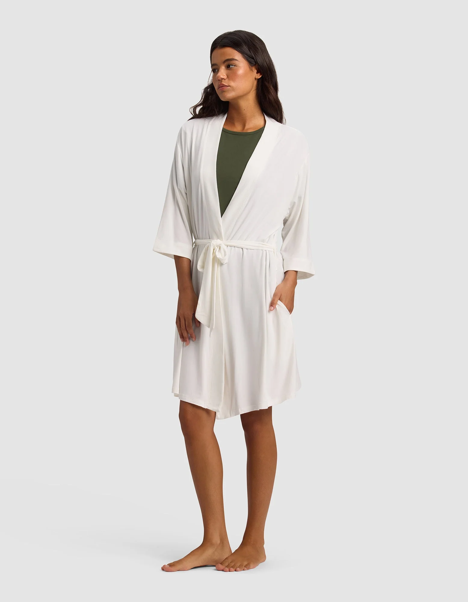 Women's Bamboo Stretch-Knit Kimono Robe - Image 26