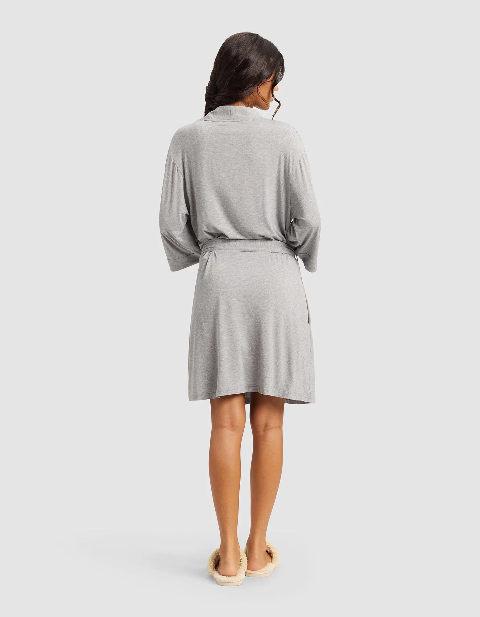 Women's Bamboo Stretch-Knit Kimono Robe - Image 3