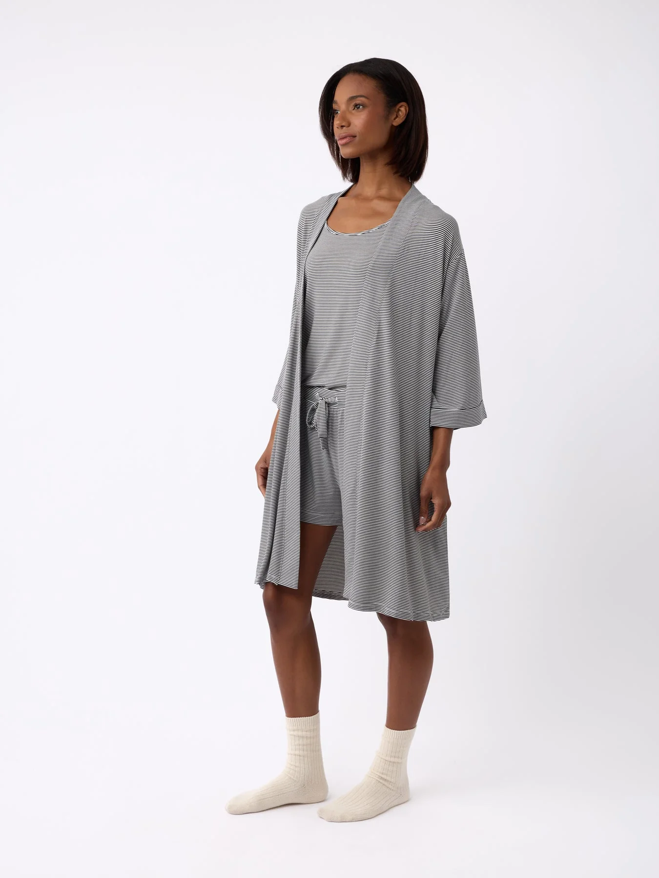 Women's Bamboo Stretch-Knit Kimono Robe - Image 30
