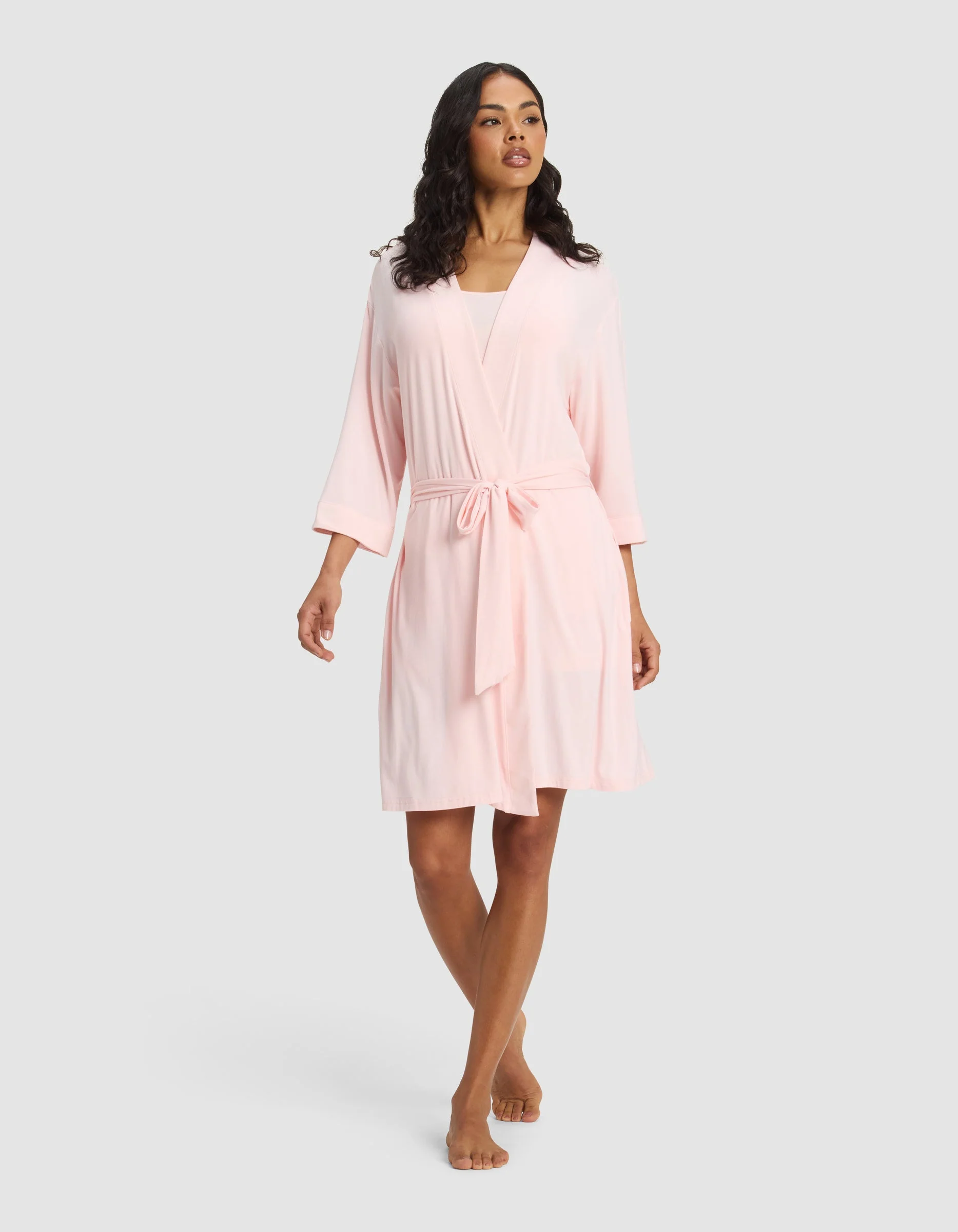 Women's Bamboo Stretch-Knit Kimono Robe - Image 6