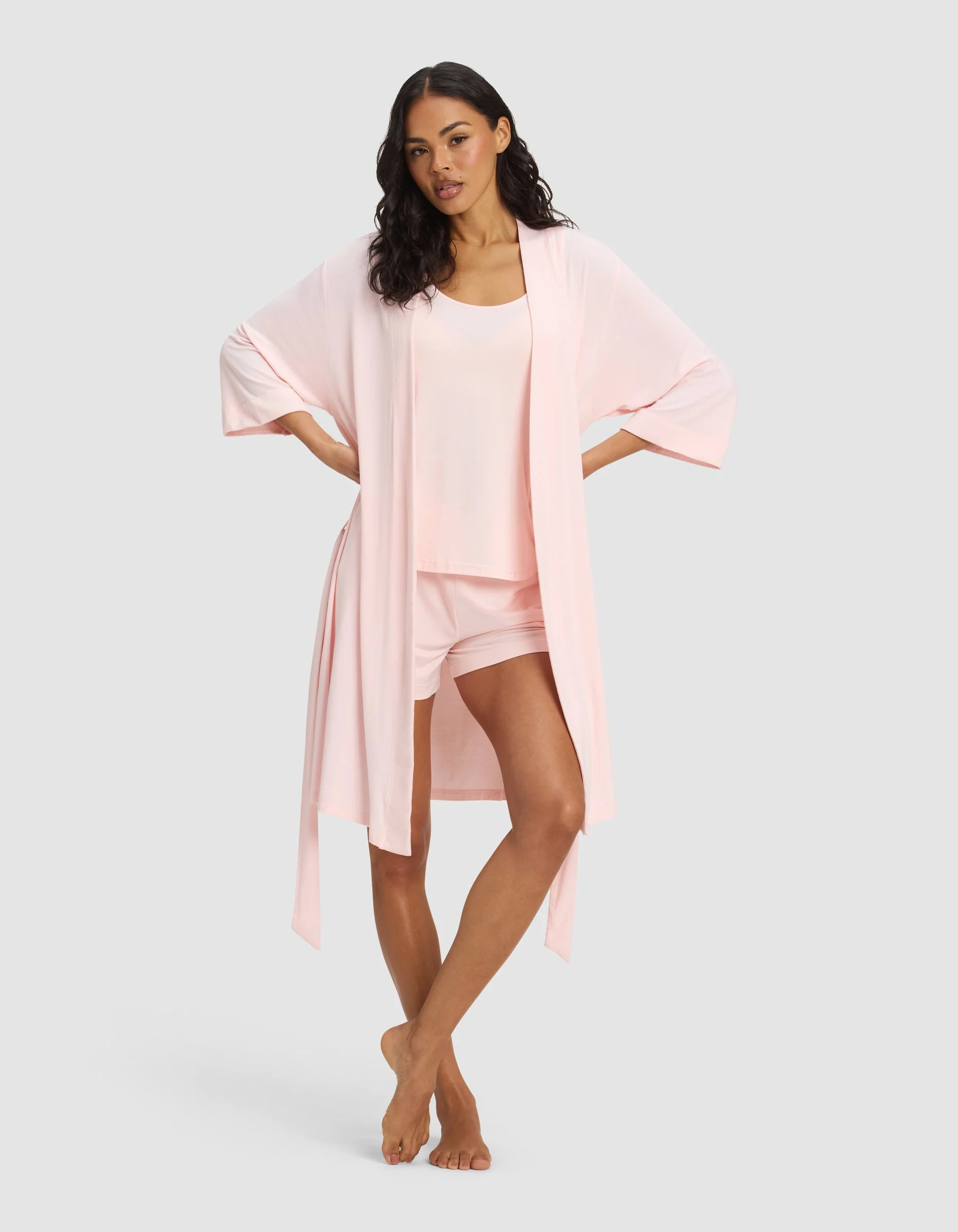 Women's Bamboo Stretch-Knit Kimono Robe - Image 7