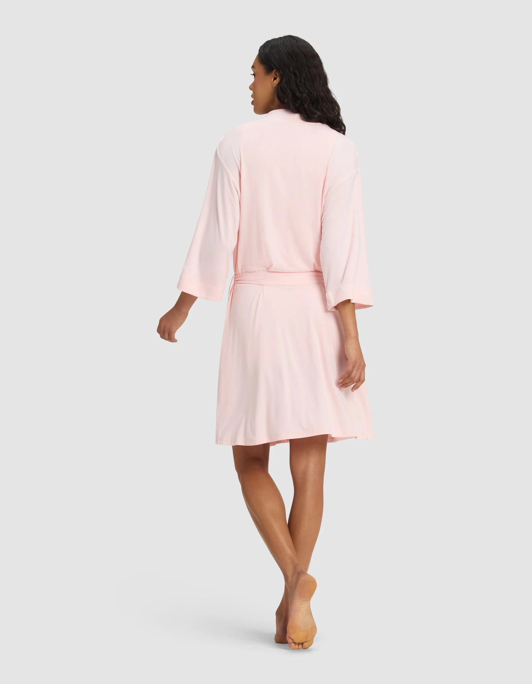 Women's Bamboo Stretch-Knit Kimono Robe - Image 9