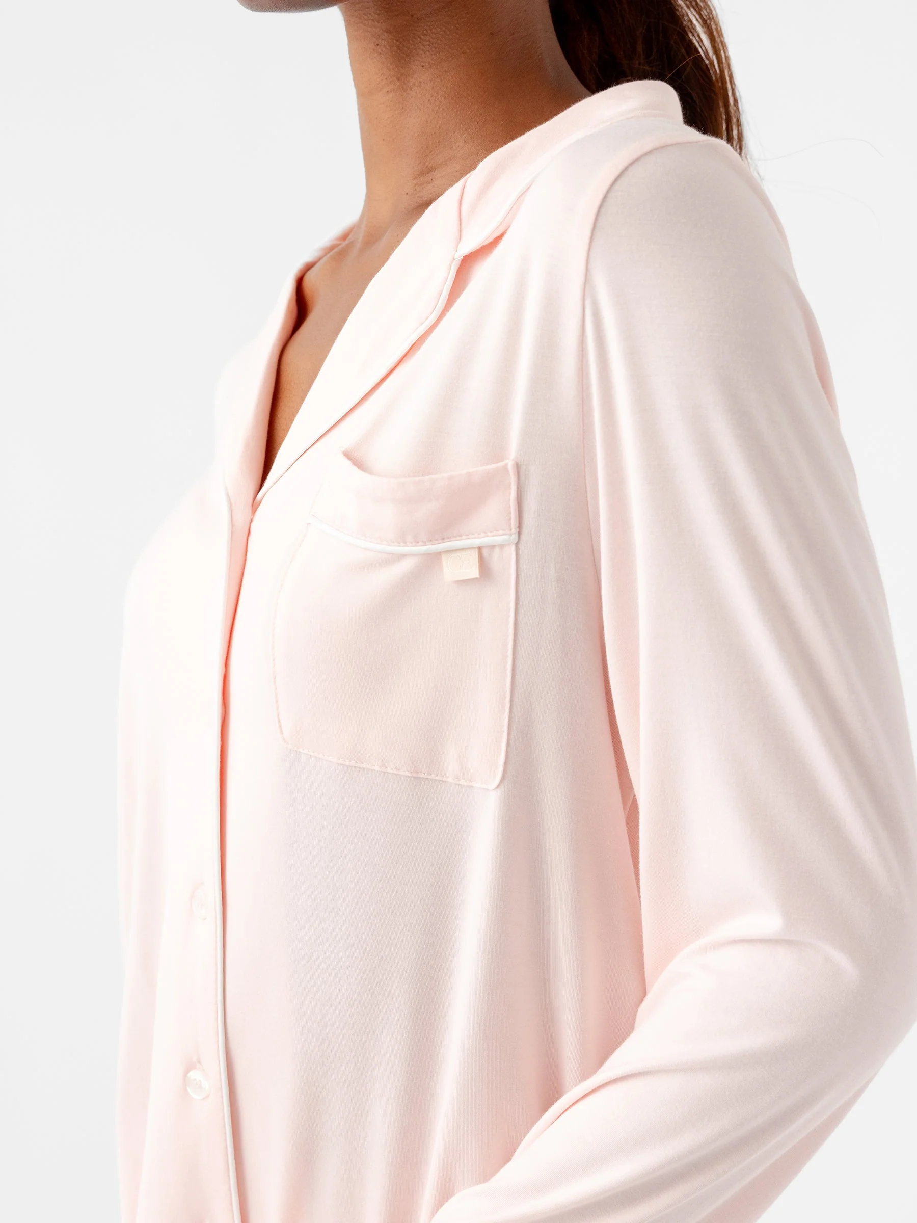 Women's Bamboo Stretch-Knit Long Sleeve Pajama Set - Image 11