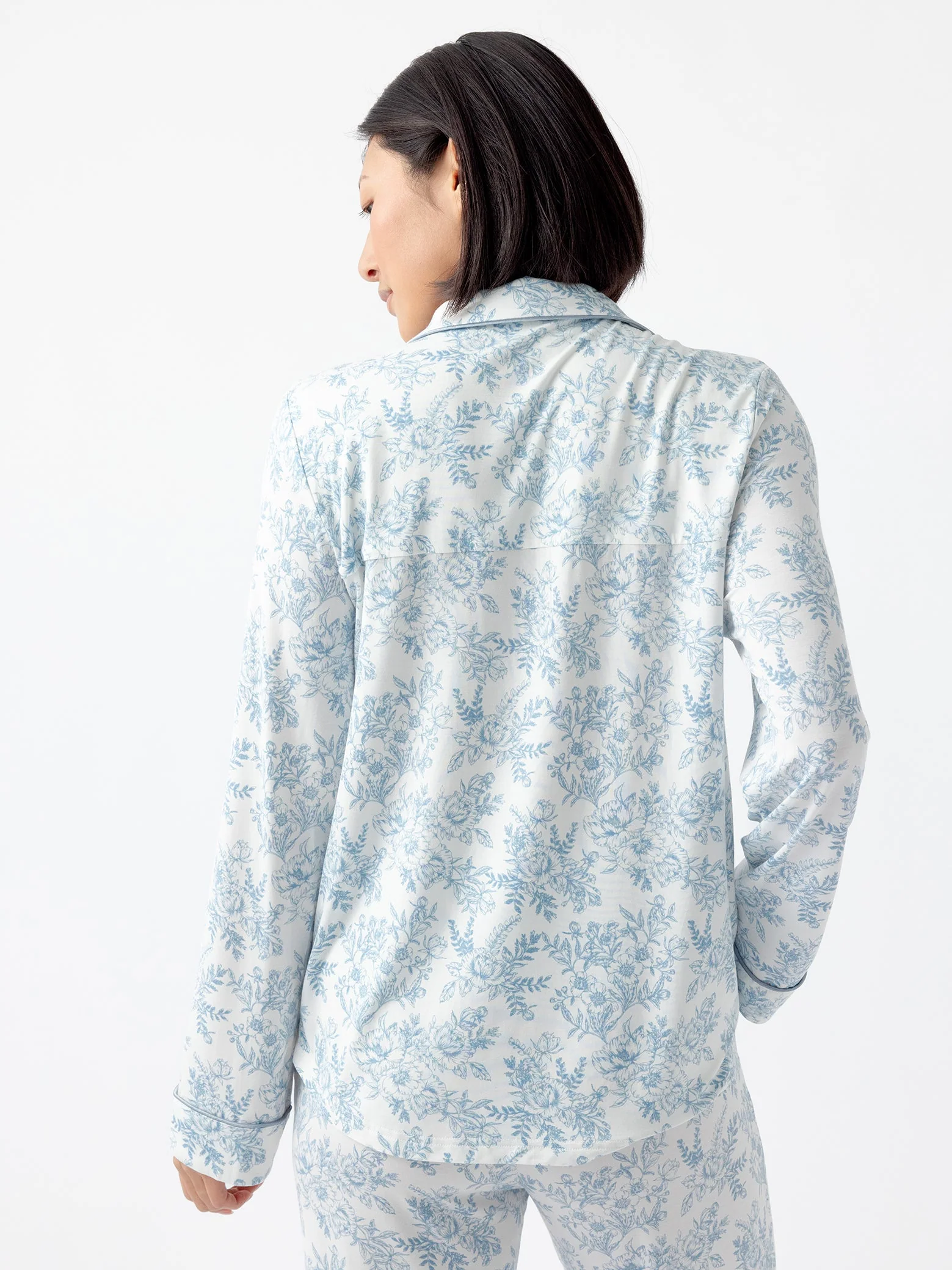Women's Bamboo Stretch-Knit Long Sleeve Pajama Set - Image 22
