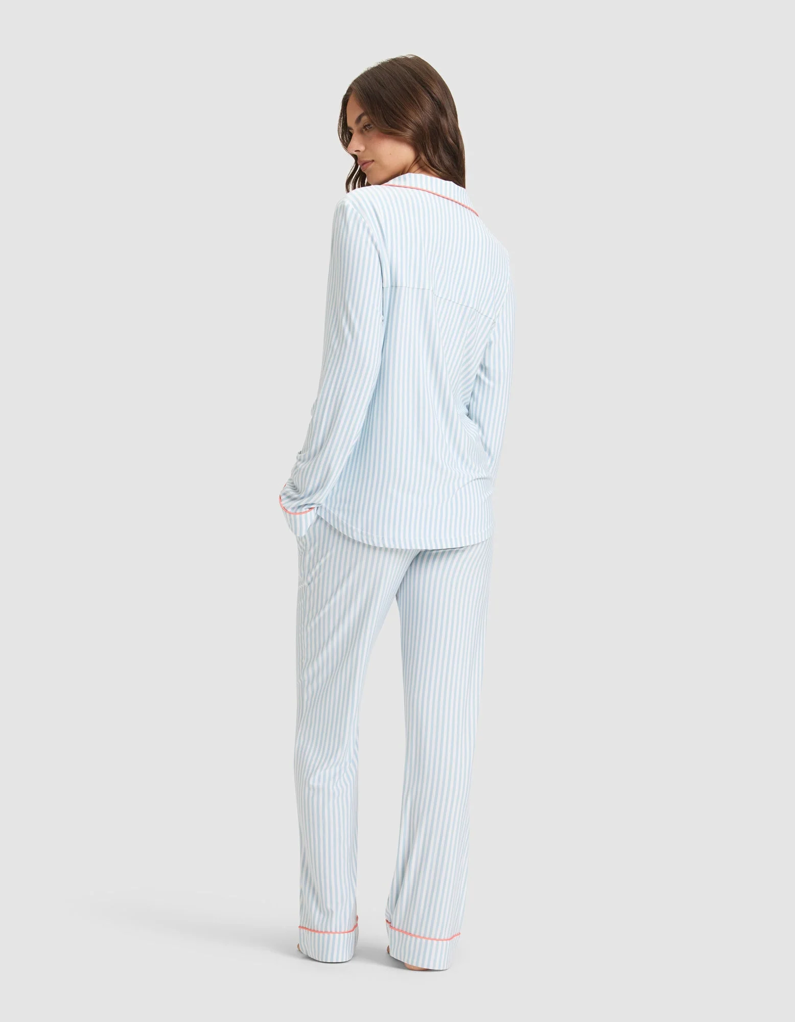 Women's Bamboo Stretch-Knit Long Sleeve Pajama Set - Image 29