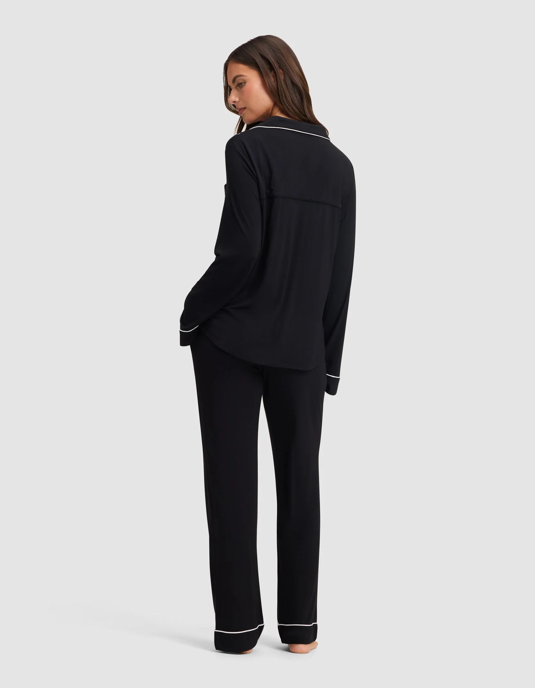 Women's Bamboo Stretch-Knit Long Sleeve Pajama Set - Image 50
