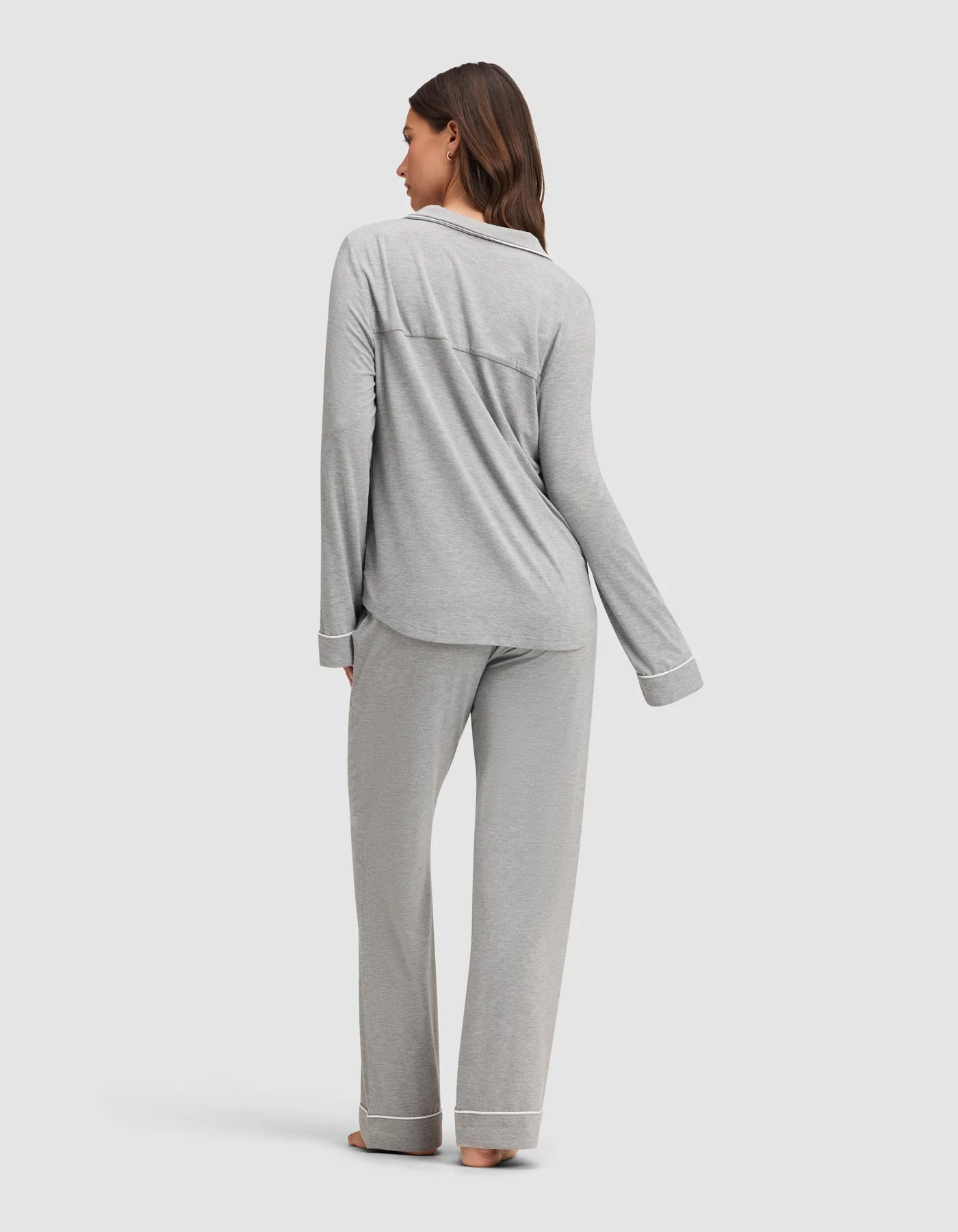 Women's Bamboo Stretch-Knit Long Sleeve Pajama Set - Image 62