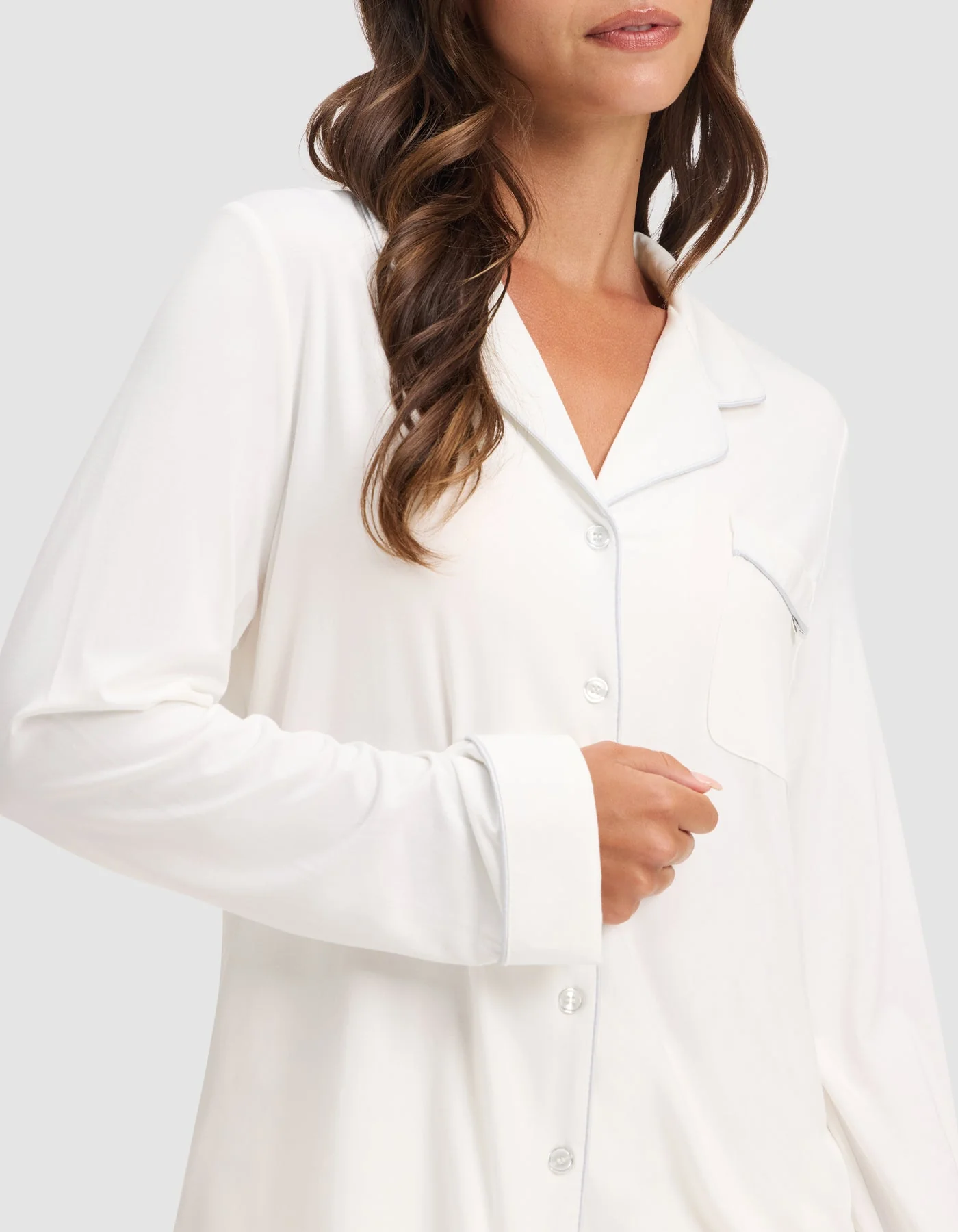 Women's Bamboo Stretch-Knit Long Sleeve Pajama Set - Image 69