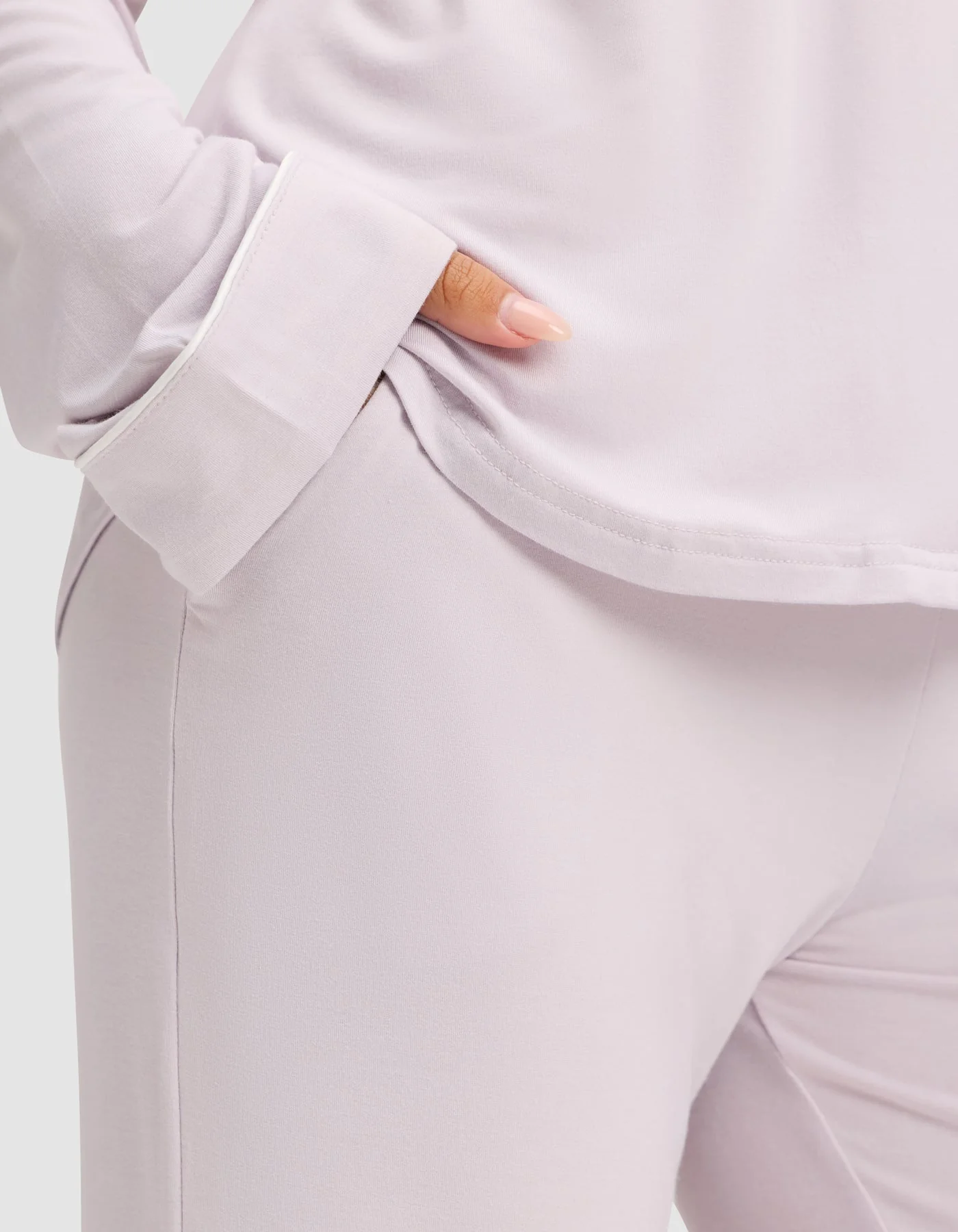 Women's Bamboo Stretch-Knit Long Sleeve Pajama Set - Image 76