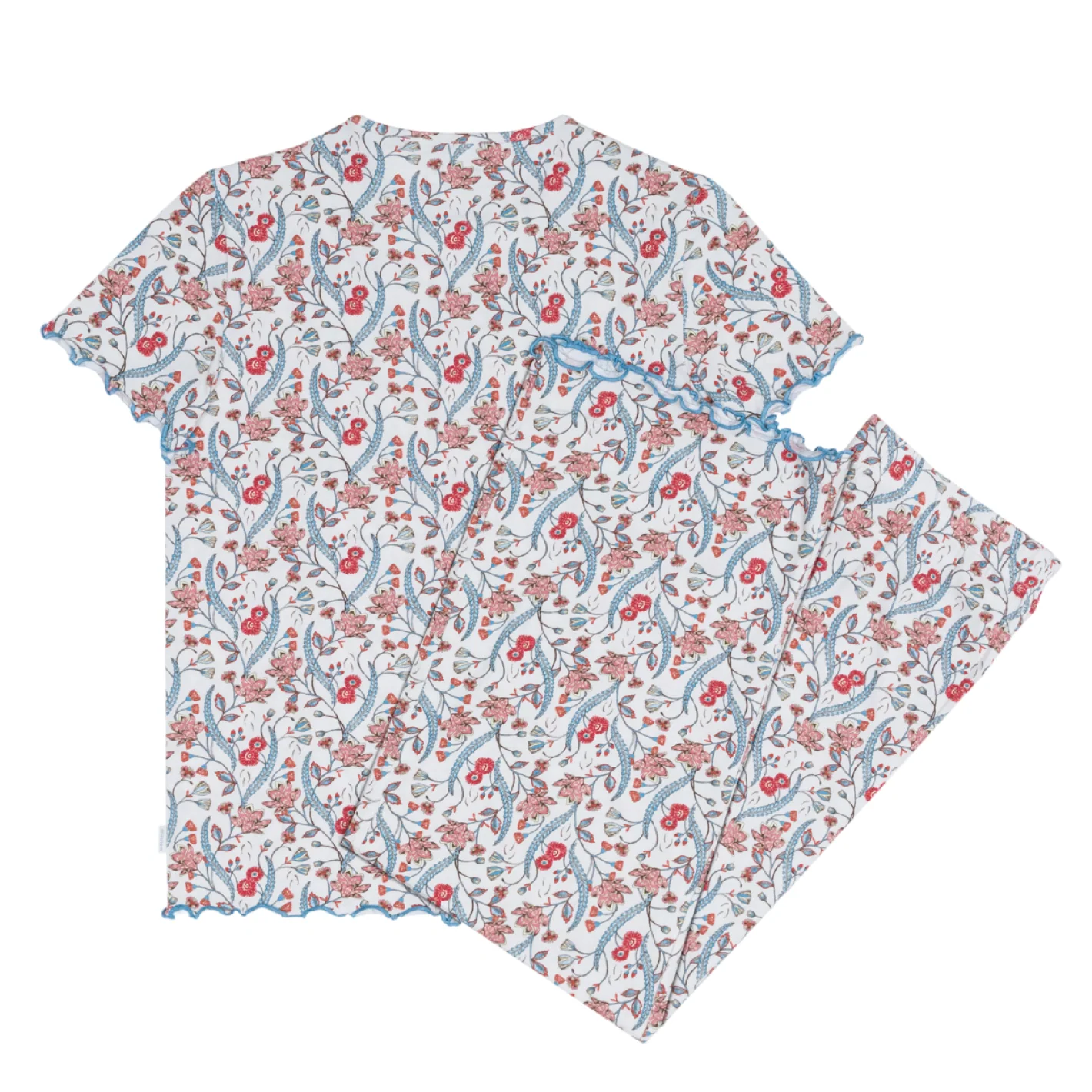 women's mercado bloom short sleeve pima pajamas set - Image 8